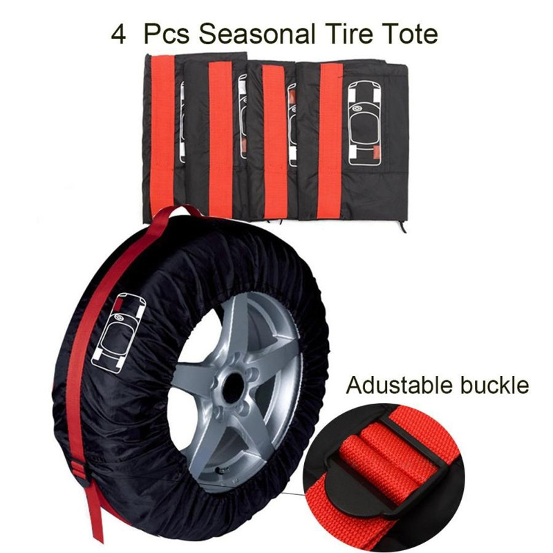 Cross-border new 190T polyester taffeta tire cover spare tire cover outdoor waterproof tire cover dustproof snow tire collection
