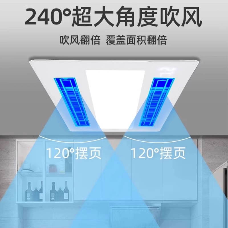 Built-in lights, ceiling air fan, 2 in 1