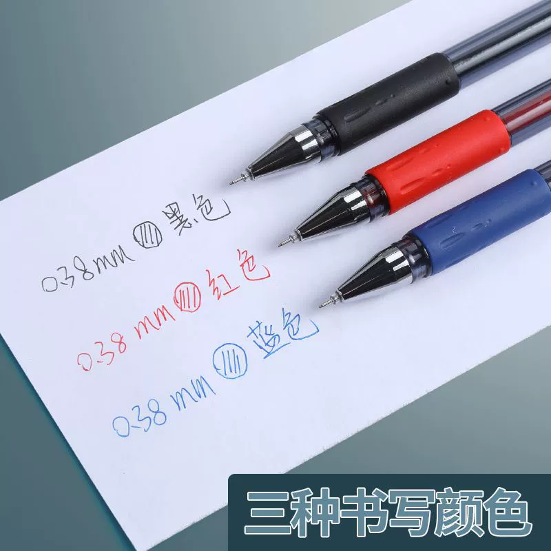 Red rollerball pen for students, 0.38mm