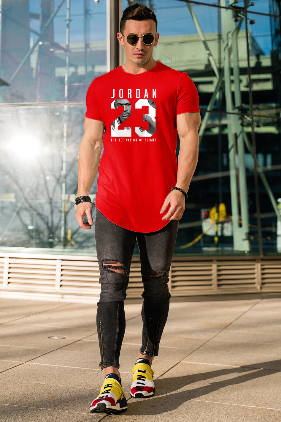 Camiseta de manga corta para hombre 2023 nueva primavera y verano nueva juventud casual simple pura media manga cuello redondo top