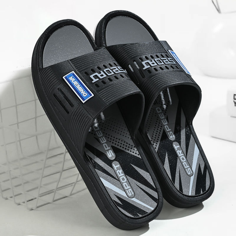 New Style Slippers for Men, Trendy Korean Style, High-End Non-Slip, Silent, Soft-Soled, Summer Outdoor Wear, Thickened Sandals for Men