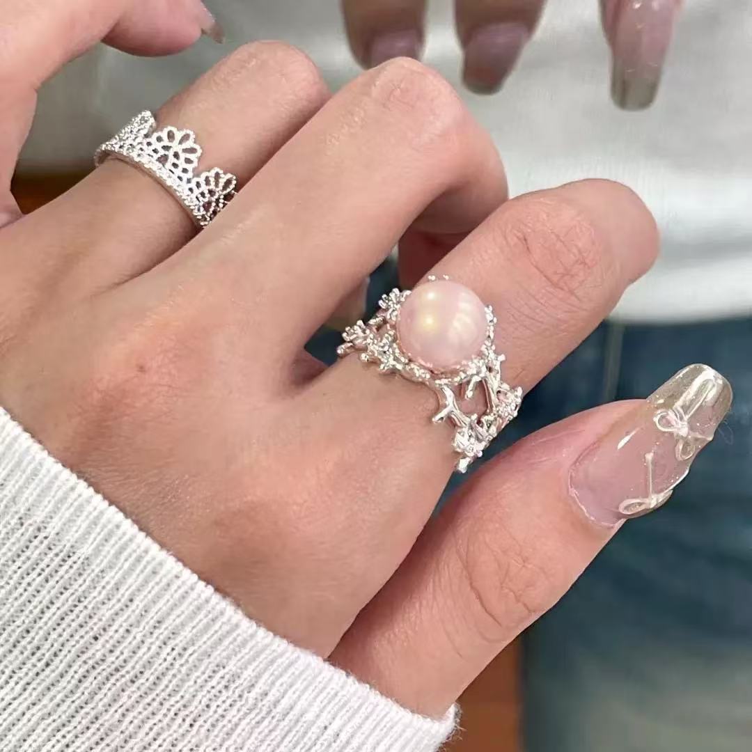 Starry Sky Open Ring For Women, Luxury Diamond Designer Ring_voghion.com