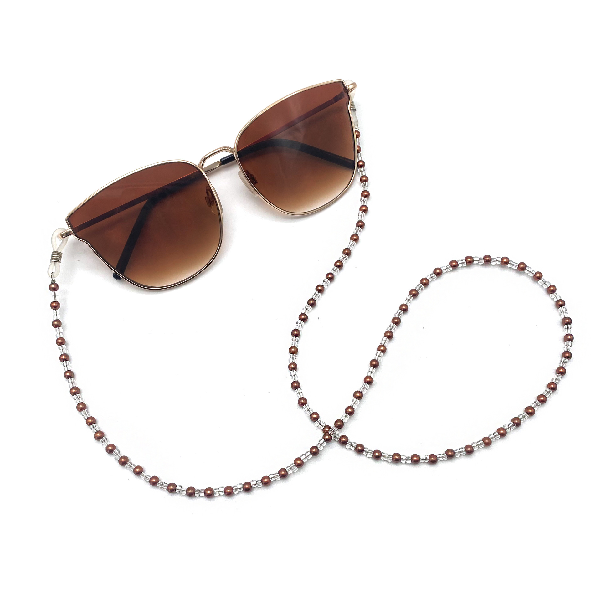 Elegant Simple Style Geometric Artificial Pearl Glass Women's Glasses Chain display picture 8