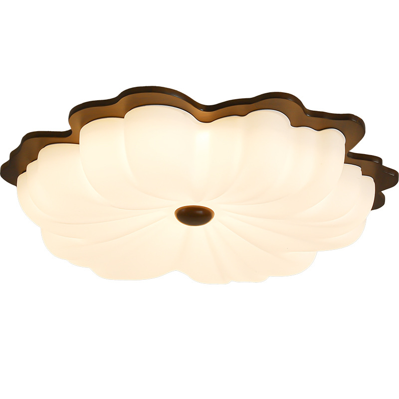Lámpara de techo para dormitorio de estilo antiguo Daguanyuan, lámpara de techo retro para habitación infantil, lámpara Zhongshan de espectro completo para proteger la vista L335