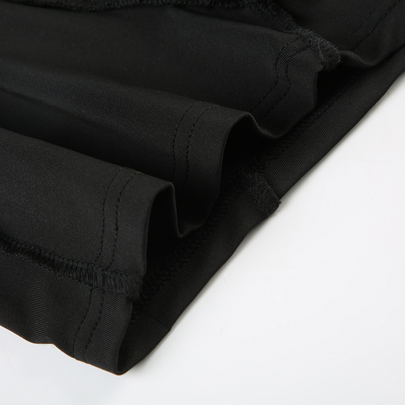 Women Clothing Spring Autumn Long Sleeve Reverse Car Split Zipped round Neck Casual Sports Jumpsuit Shorts