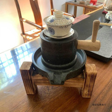 手推小石磨宋代点茶石磨青石磨磨石磨幼儿园石磨摆件