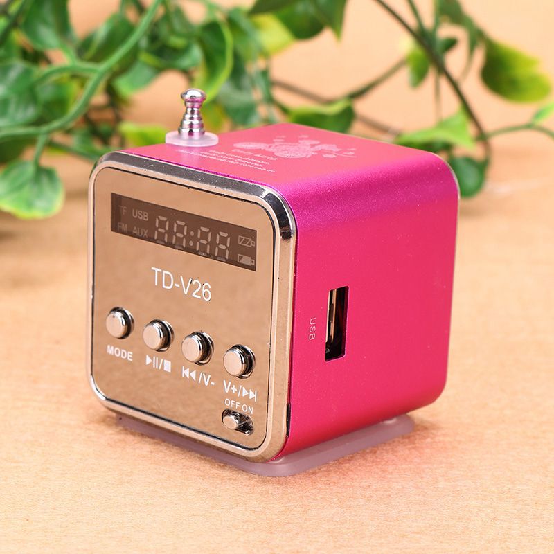 TD-V26 カードスピーカーラジオ U ディスクポータブルミニスピーカーウォークマン mp3 携帯電話サブウーファー|undefined