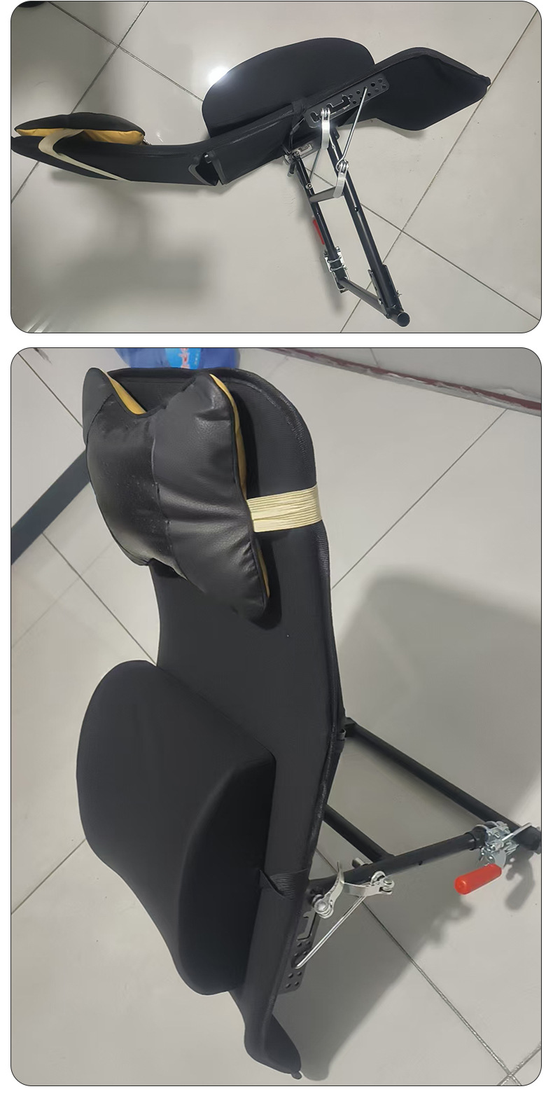 New Third-Generation Delivery Vehicle Folding Seat with Backrest, Multifunctional Foldable Lumbar Support, Quick-Release Delivery Vehicle Recliner