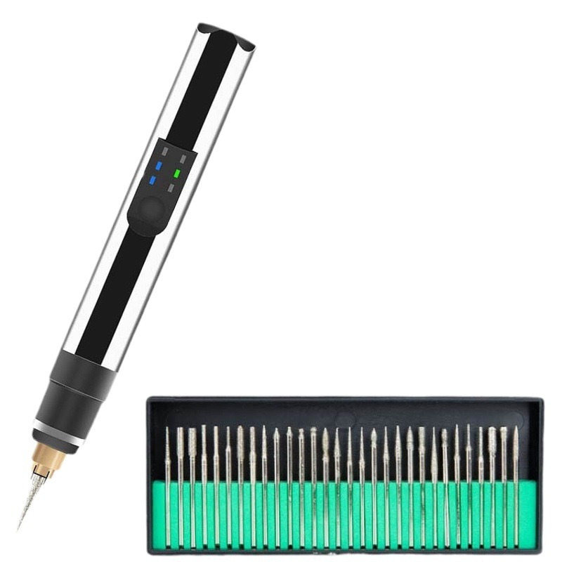 4,2 V de doble propósito control de velocidad micro-talla eléctrica pulido pluma DIY joyería metal vidrio letras huevo talla máquina de grabado de precisión