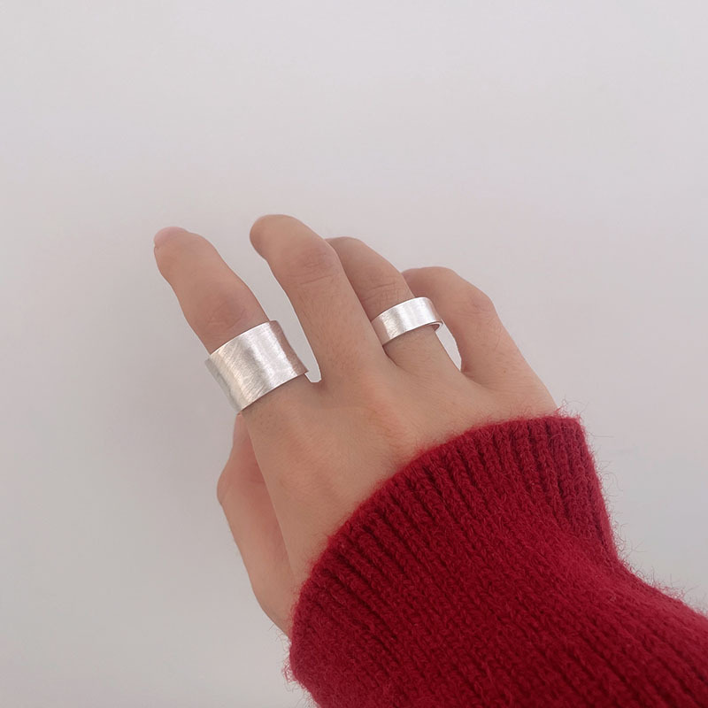 Adjustable Silver Ring Minimalist Open Design For Women Fashion_voghion.com