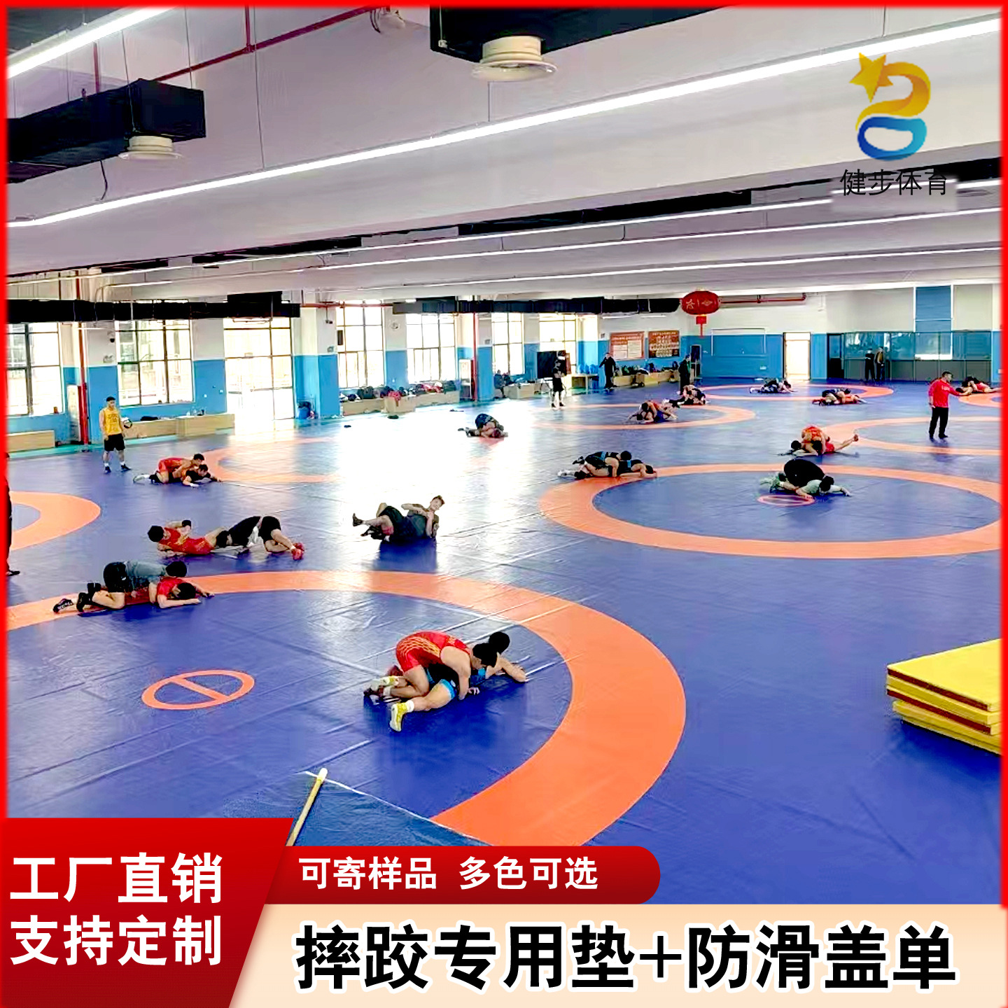 Wrestling Mat Special Xpe High Elastic International Wrestling Pusher Training Mat Chinese Wrestling Freestyle Wrestling Hall Floor Mat