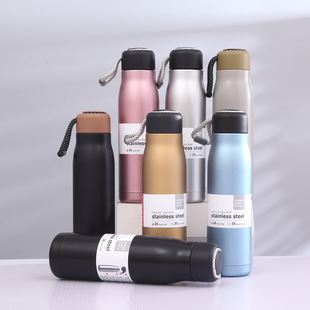 Cross-border 304 stainless steel knight cup portable portable thermos vacuum sports cup gift thermos cup