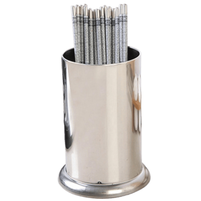 palillos de acero inoxidable barril circular palillos jaula cajas de almacenamiento de alimentos drenaje comercial de restaurantes cesta palillos envío gratuito transfronterizo