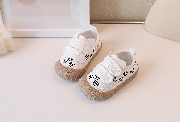 Korean version cute cartoon children's canvas 2023 Spring and Autumn new trendy boys' biscuit shoes, girls' casual shoes_voghion.com