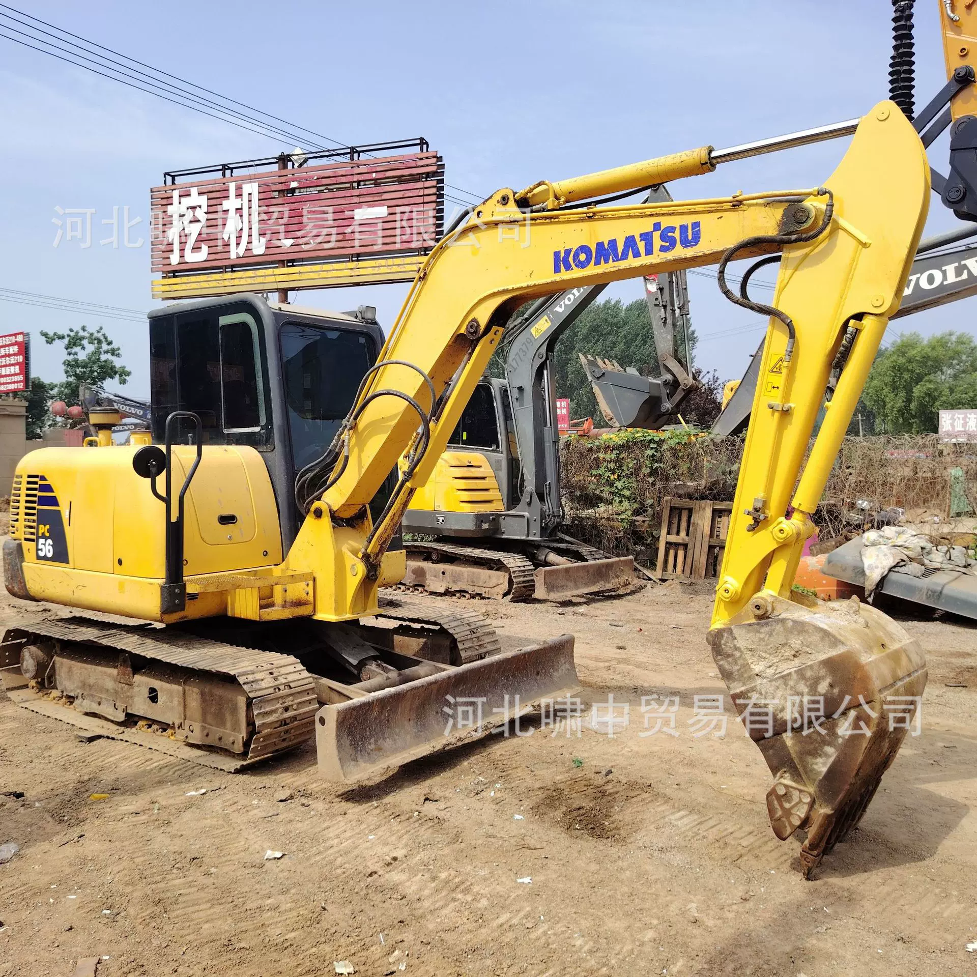 原厂挖掘机原装小松PC56-7九五成新5.5吨挖土机工厂直供外贸出口