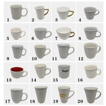 简约白色陶瓷马克杯可印LOGO简约家用水杯咖啡杯牛奶杯礼品杯子