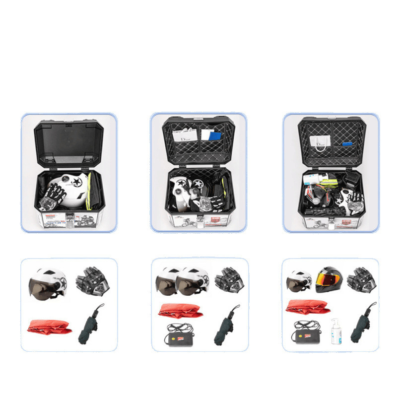オートバイのテールボックストランク荷物収納ボックステイクアウトボックス電気自動車のテールボックス荷物収納ボックスユニバーサル|undefined