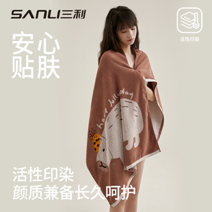 Sanli Towel New Kapi Bala Cotton Bath Towel Extra Thickened Water Absorbent Men's and Women's Adult Household Bath Towel