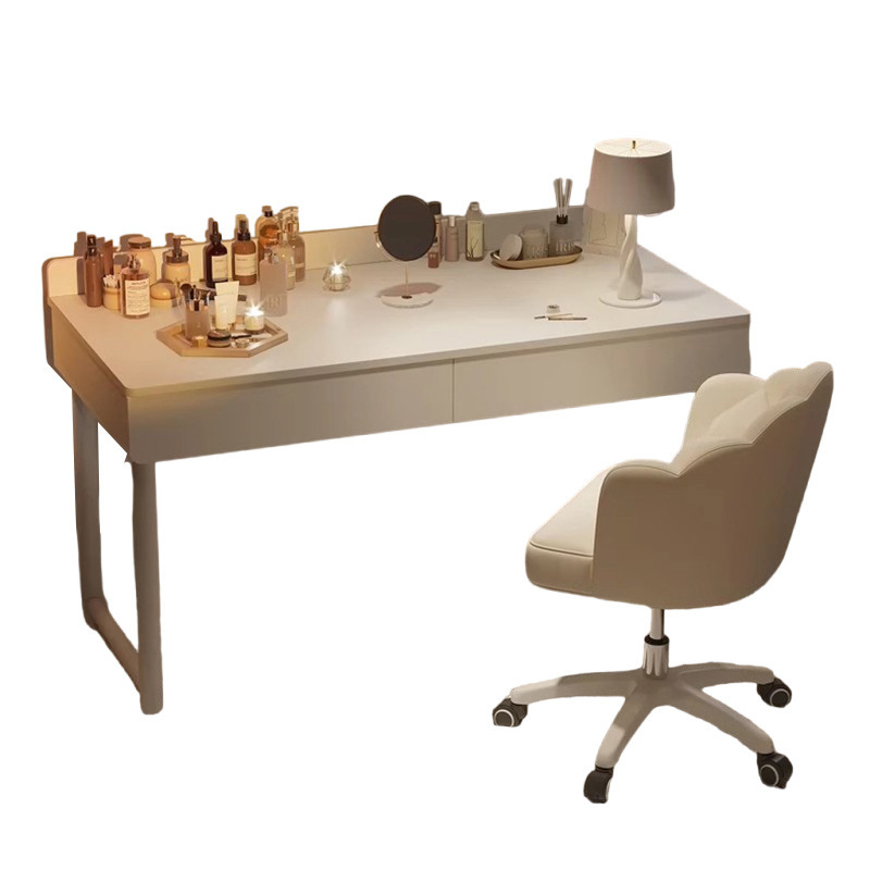 Escritorio de escritorio, escritorio de maquillaje de dormitorio, escritorio de computadora de escritorio simple con cajón, escritorio de estudio, escritorio de oficina