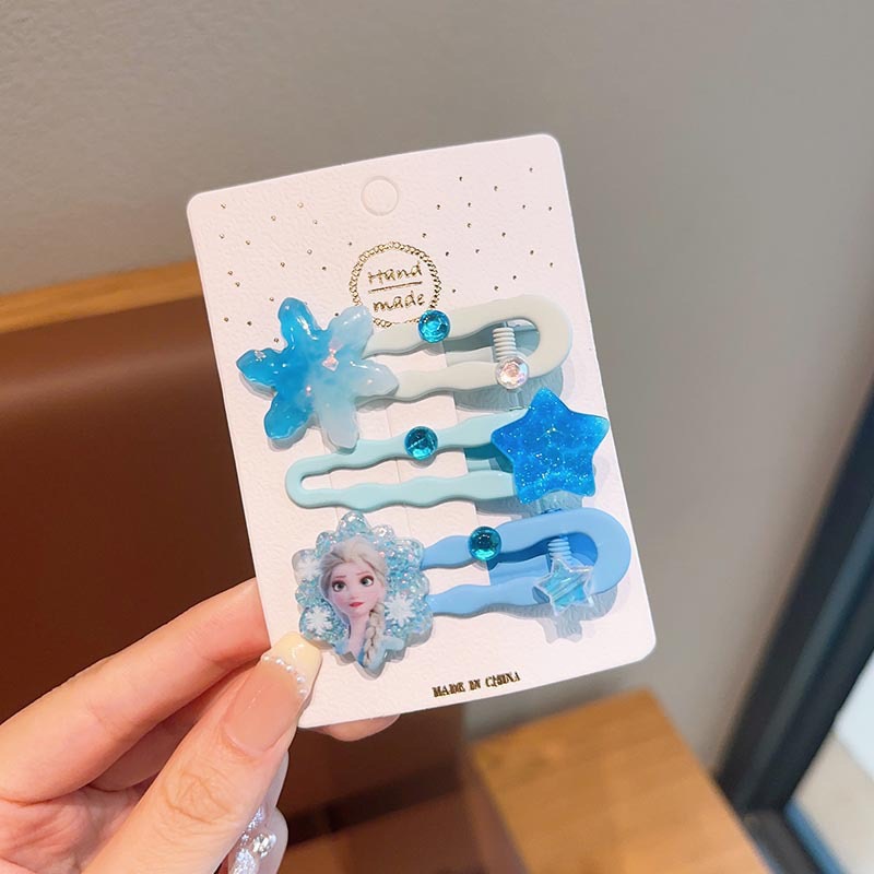 Niños Aisha princesa banda de cabello de niña hielo y nieve con dientes antideslizante banda de cabello acrílico coreano clip de cabello