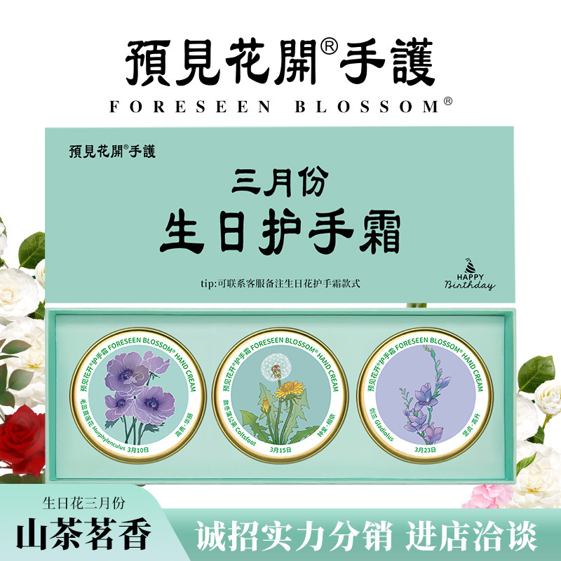 March March Birthday Hand Cream Nanjing Prejudice Flower Blooming Hand Cream Moisturizing and Hydrating City Souvenir Gift