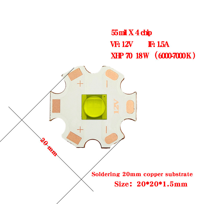 Dc 3v/6v/12v xhp 50電球t 6 xhp 70電球xhp 90 led 18-40w強光懐中電灯|undefined