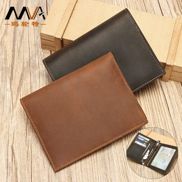 Amazon Top-Layer Cowhide Simple Men's 80% off Coin Purse Card Holder Integrated High-End Wallet Carteras