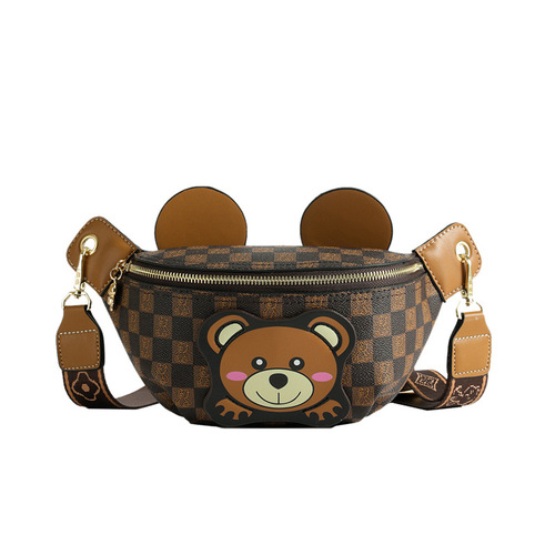 North Bag Source Factory Popular Bear Crossbody Bag Unisex Sports Leisure Chest Bag Lightweight Fashion Waist Bag