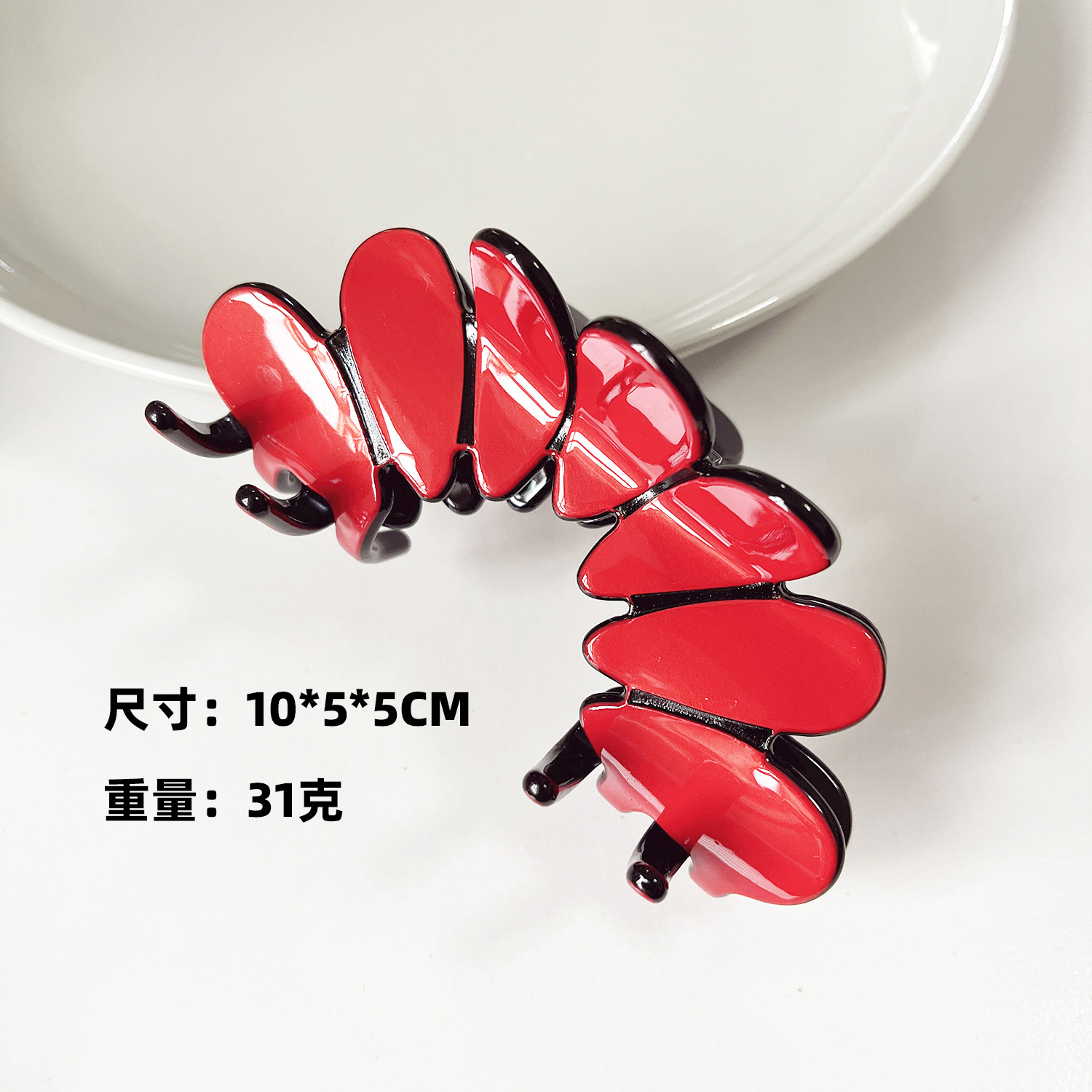 Acetato francés coreano agarrar clips de flores de alto nivel de sensación de cabeza trasera temperamento de cabello universal nicho de diseño de mujeres