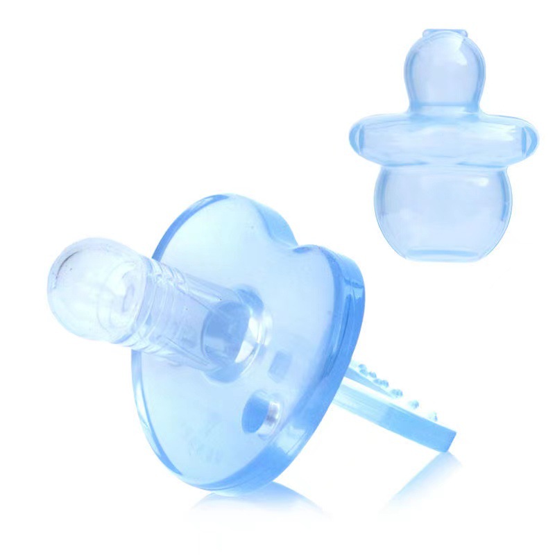 Hildo Pacifier Super Soft Imitation Breast Milk Silicone Pacifier Baby Sleeping Artifact S Code L Code Blue