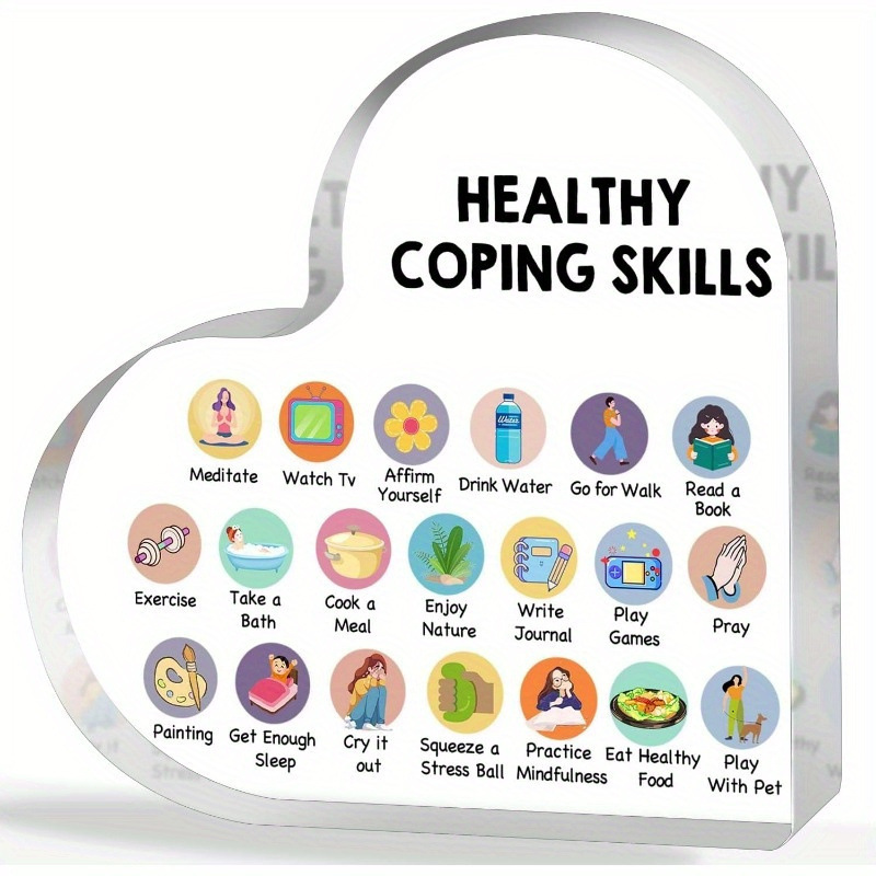 治疗办公室装饰，心理健康健康应对焦虑技能教室装饰学校咨询治疗