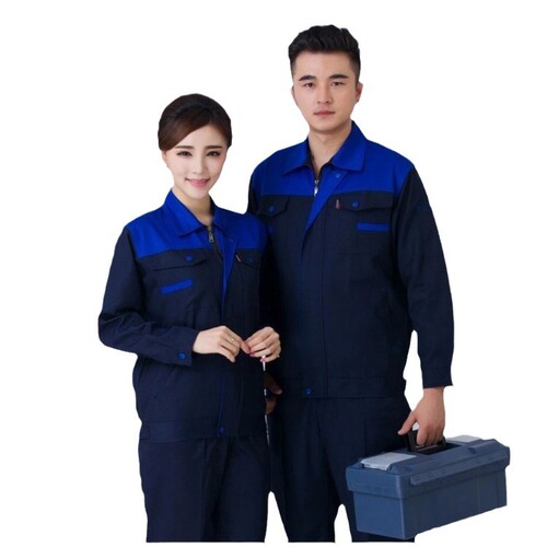 Men's Spring and Autumn Workwear Set Long Sleeve Durable Decorative Automotive Repair Engineering Uniform Factory Workshop Top Workwear Protective Clothing