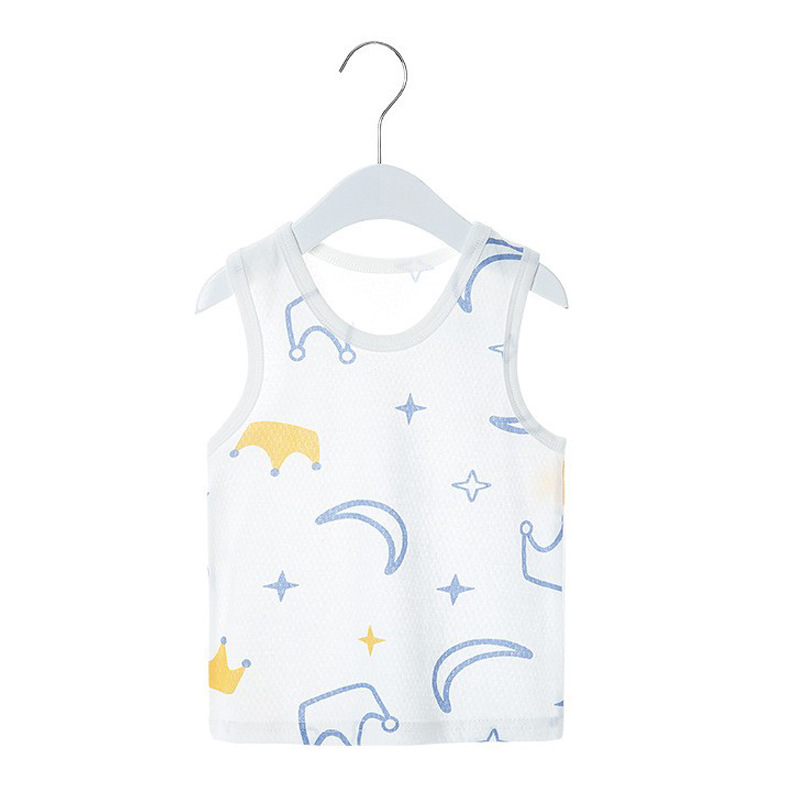 Chaleco de bebé recién nacido Chaleco de verano puro algodón bebé superior niños y niñas vientre protección delgada ropa de verano