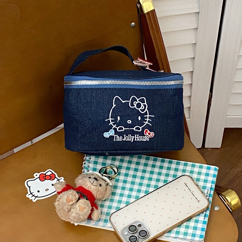 カウボーイ猫化粧品バッグ大容量ポータブルトイレタリーバッグ女性の中古旅行化粧品収納袋|undefined