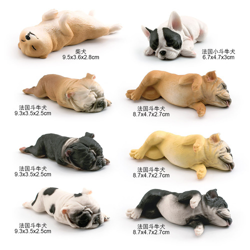 Cross-border simulation pet cat animal model children's cognition yin yang cat black rural cat decorative ornament toy