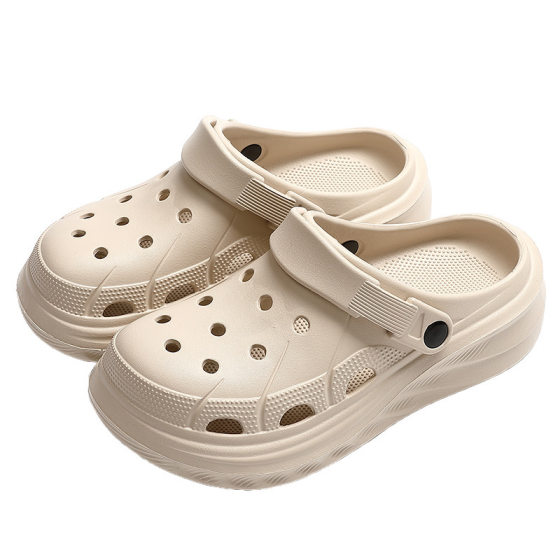 Outer Wearing Thick Sole Cave Shoes Men's Feeling Comfortable on Dung Feeling Baotou Deodorant Breathable Lightweight Beach Slippers Women's Casual Wholesale