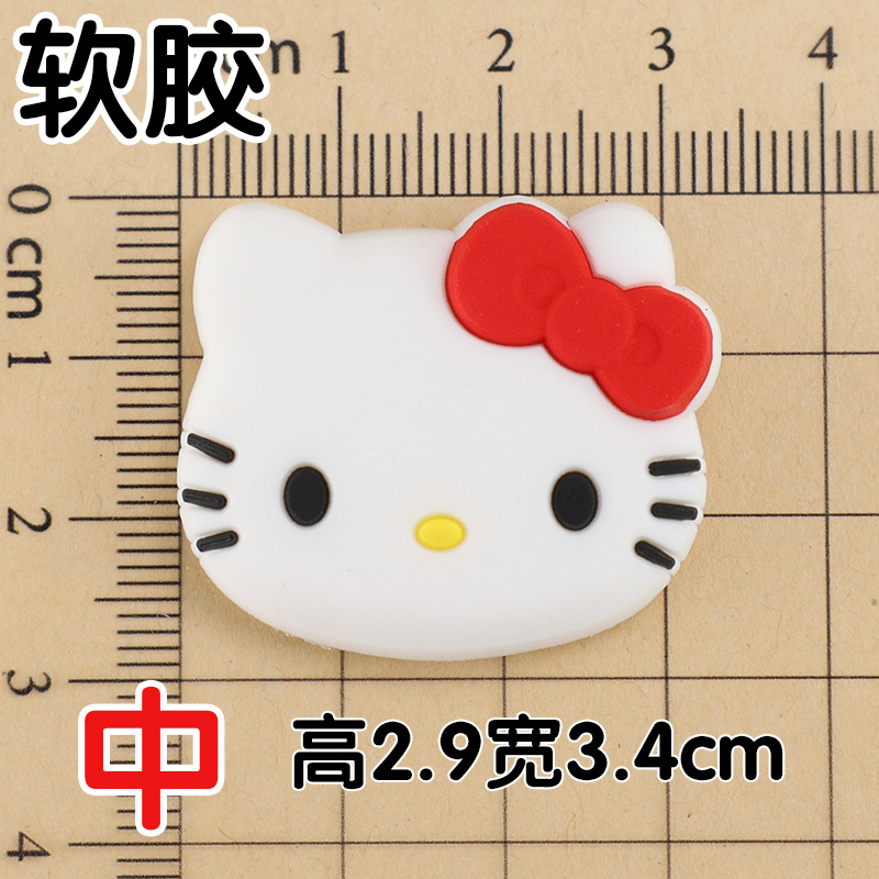 Soft glue: red medium bow tie cat 2.9x3.4cm