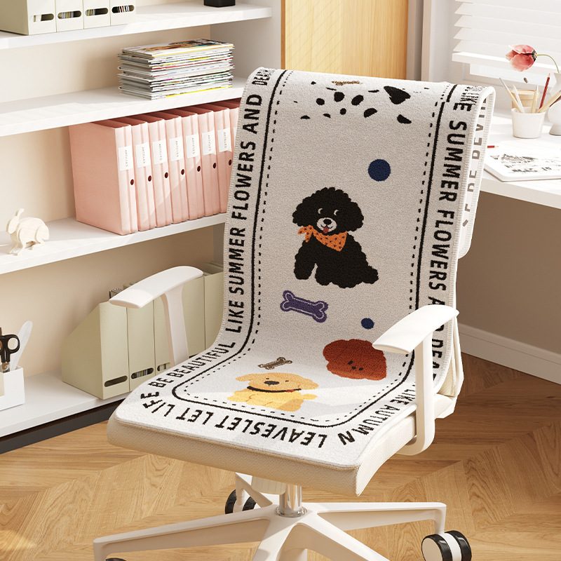 silla unida dormitorio antideslizante asiento cojín de asiento de oficina reclinable cojín de respaldo integral estudiantes lindos dibujos animados