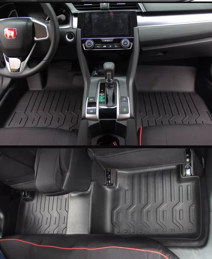 Suitable for 20-25 Models of Hyundai Palisade, 3D All-Weather Wear-Resistant Trunk Mat, Tpe Backrest Mat