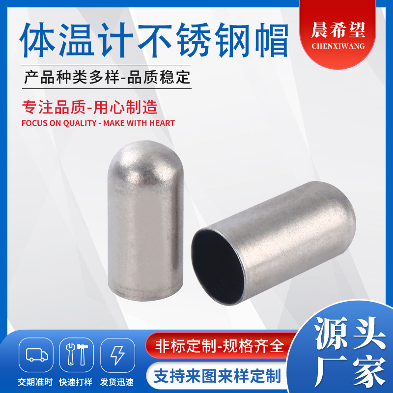 Stainless Steel Stamping Parts, Temperature Measuring Caps, Thermometers, Temperature Sensing Probes, Precision Hardware, Electronic Components, and Stretch Parts Processing