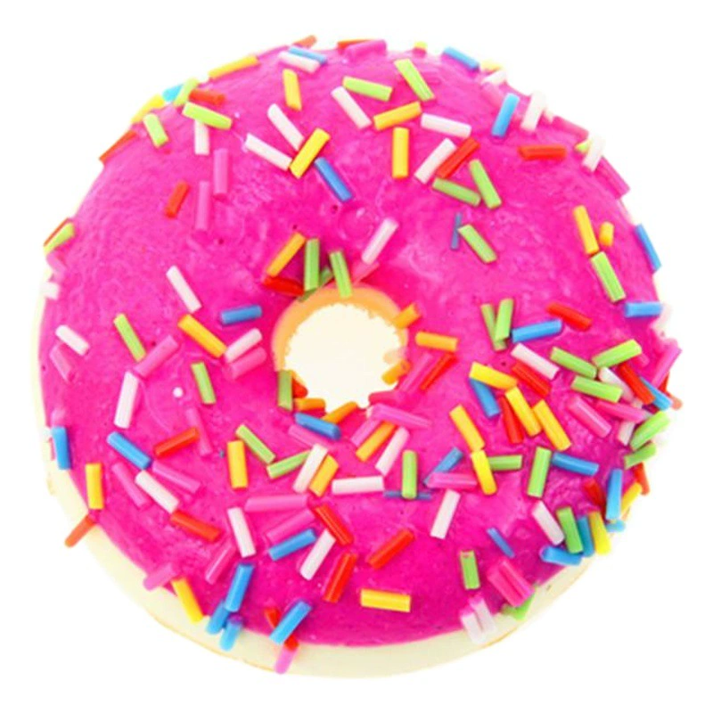 Squishy медленный отскок 7cm пончик магнит для холодильника подвеска PU имитация хлеба щепотка для разжим игрушки