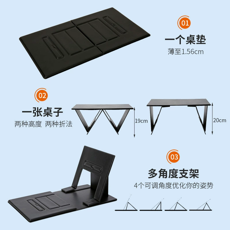 Foldable invisible tubing, universal handheld tablet laptop