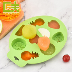 Creative fruit-shaped silicone ice tray household silicone ice-making mold ice cube freezing DIY silicone food storage box wholesale