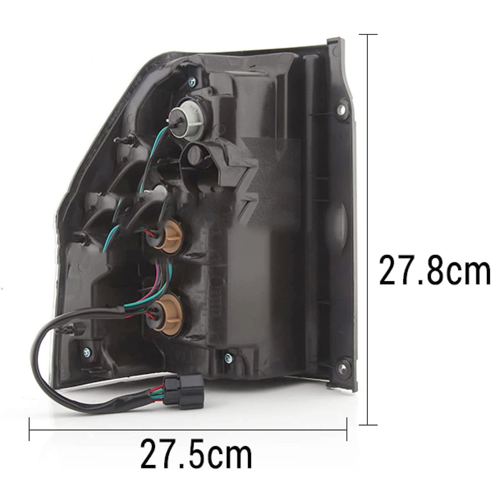 Aplicable a Mitsubishi 07 / 08 / 09 / 10 Pajero V93 / V97 luz trasera derecha y derecha luz de marcha atrás luz de freno cubierta de luz de freno