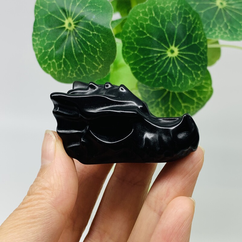 天然水晶多种材质龙头雕刻件水晶原石小摆件 热销 图 5