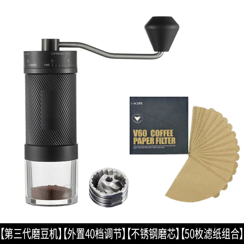molino de café manual italiano molino de granos de café manual portátil pequeño molino de granos de acero de mano