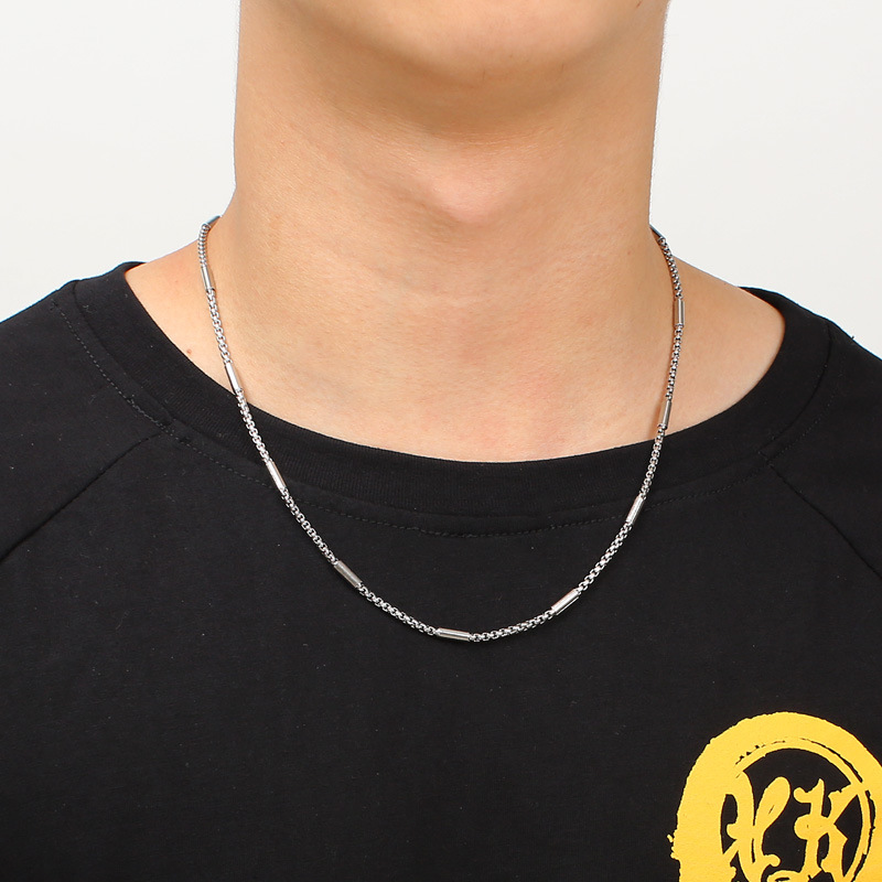 14g Weight PVD Coated Gold Plating Process 18K Real Gold Plated Plating Material Necklace Classification 304 Stainless Steel Chain Material 1 Piece Quantity Daily Occasion 304 Stainless Steel Material Geometric Pattern Unisex Gender Simple Style Style Waterproof Non Tarnish Craft PVD Coated 18K Gold Plated Geometric Titanium Steel Simple Style Waterproof Non Tarnish Titanium Steel Necklace 6