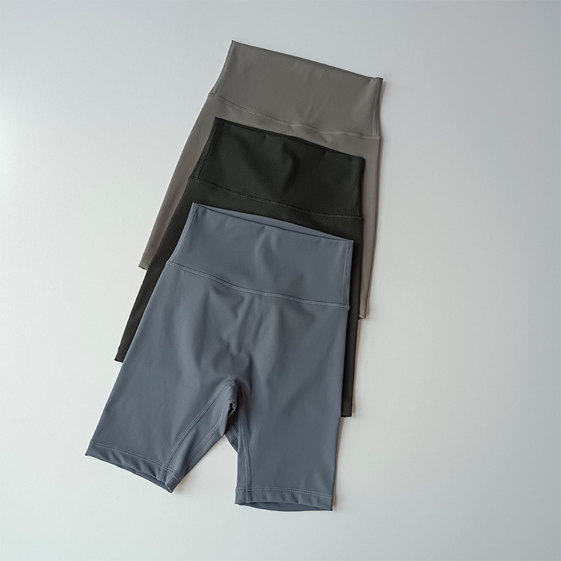 Yoga Sports Shorts Women's Tight Cycling Pants Summer Nude High-Waisted Peach Butt Lift Quick-Drying Fitness Pants