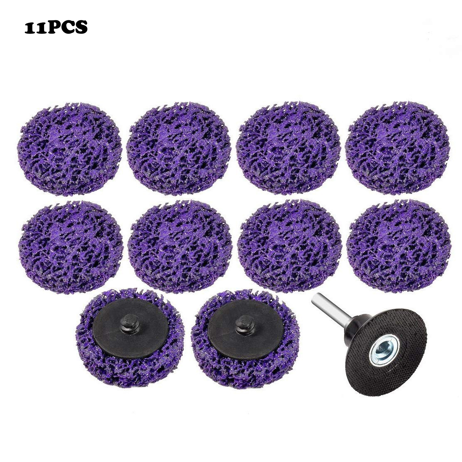 11件套2英寸带盘,适用于角磨机  条状油漆,清洁焊缝除锈研磨轮