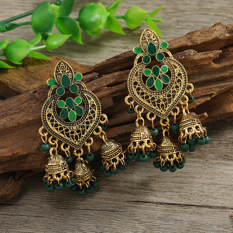 Joyería popular transfronteriza pendientes de borla de moda europea y americana pendientes de aleación Bohemia pendientes personalizados pendientes para mujeres
